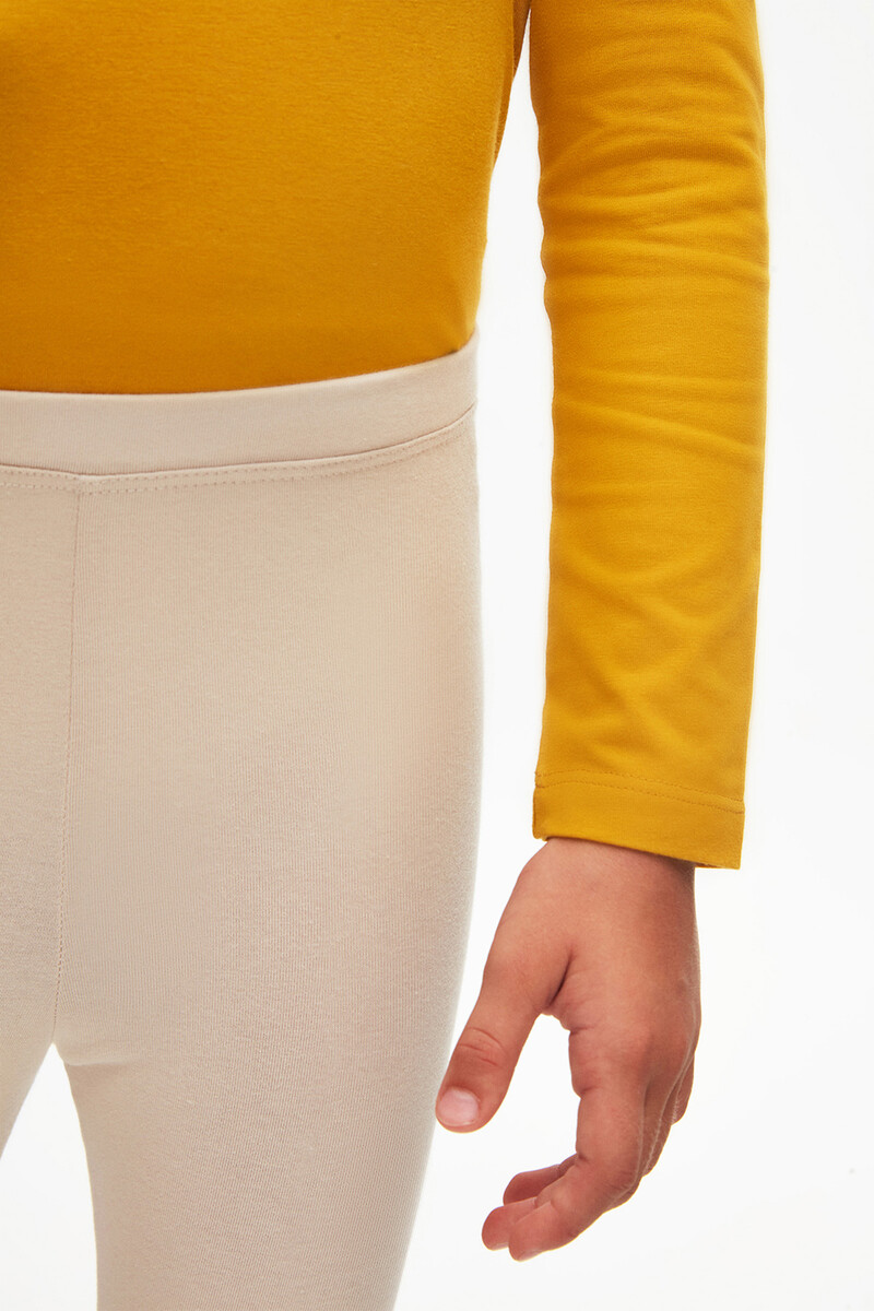 5-8 Years Old Plain Long Legging - Thumbnail