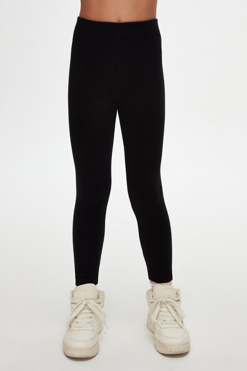5-8 Years Old Plain Long Legging - Thumbnail