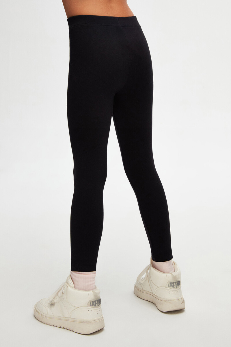 5-8 Years Old Plain Long Legging - Thumbnail