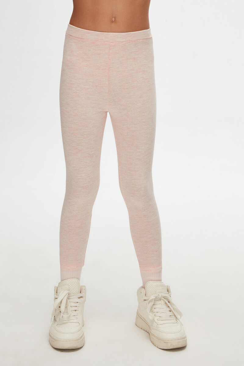 5-8 Years Old Plain Long Legging - Thumbnail
