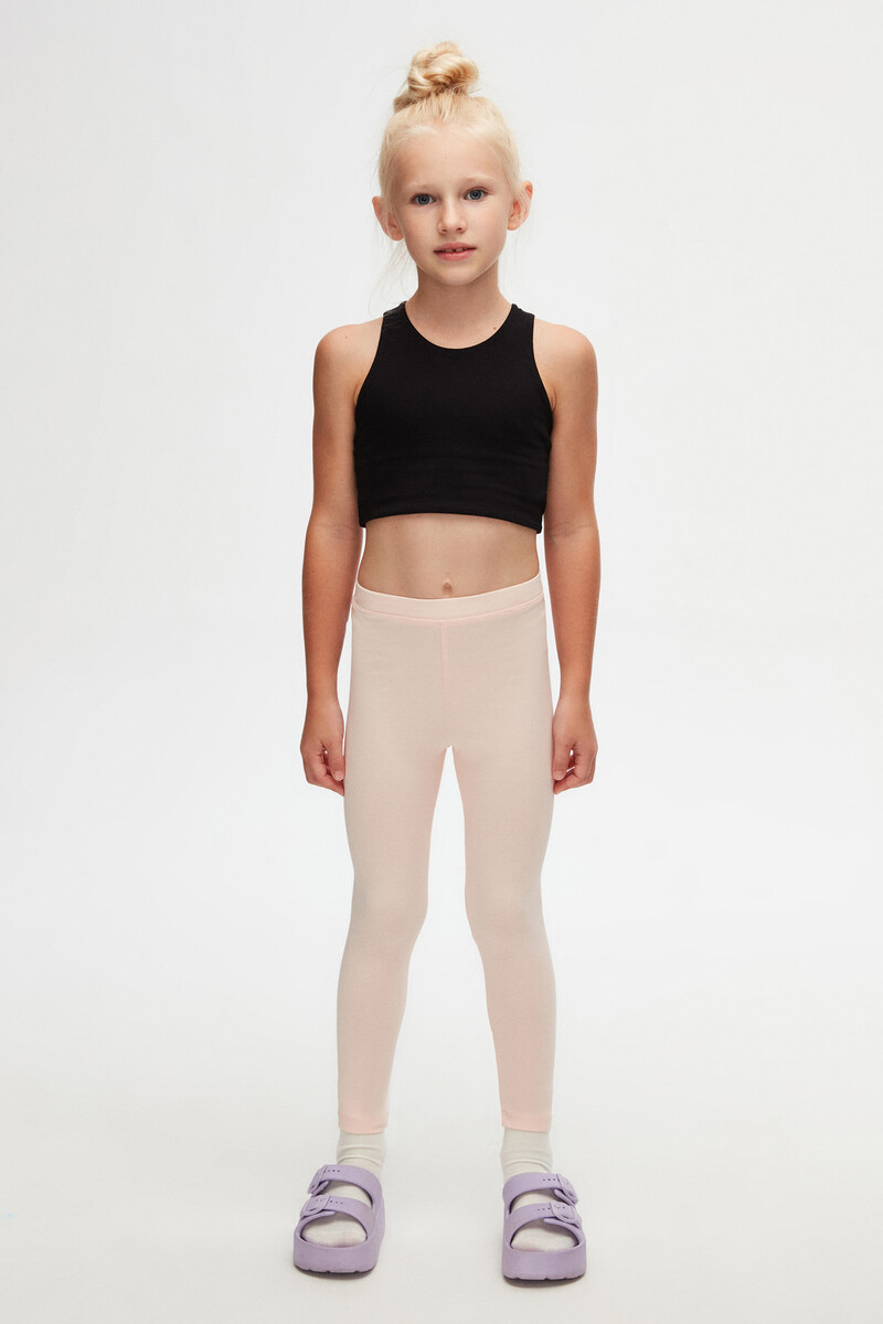 5-8 Years Old Plain Long Legging - Thumbnail