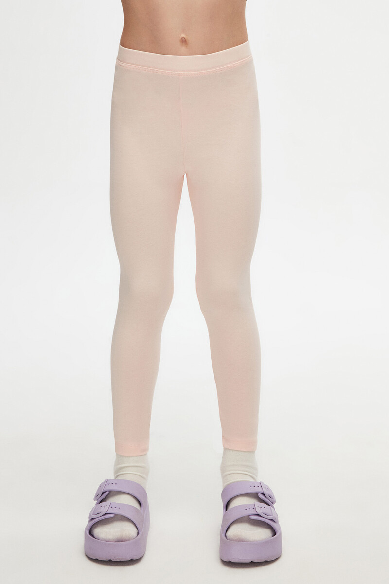 5-8 Years Old Plain Long Legging - Thumbnail