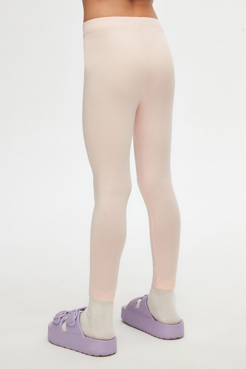 5-8 Years Old Plain Long Legging - Thumbnail