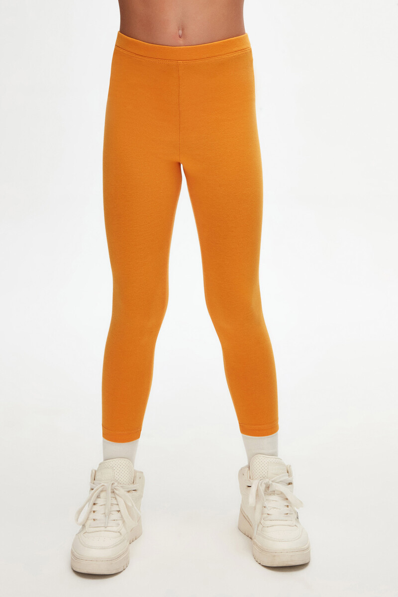 5-8 Years Old Plain Long Legging - Thumbnail