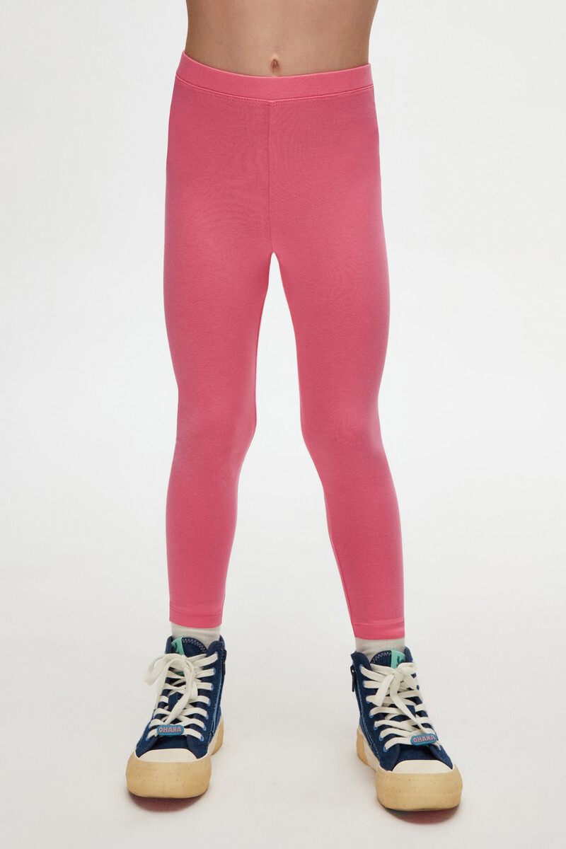 5-8 Years Old Plain Long Legging - Thumbnail