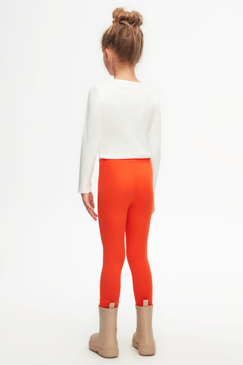5-8 Years Old Plain Long Legging - Thumbnail