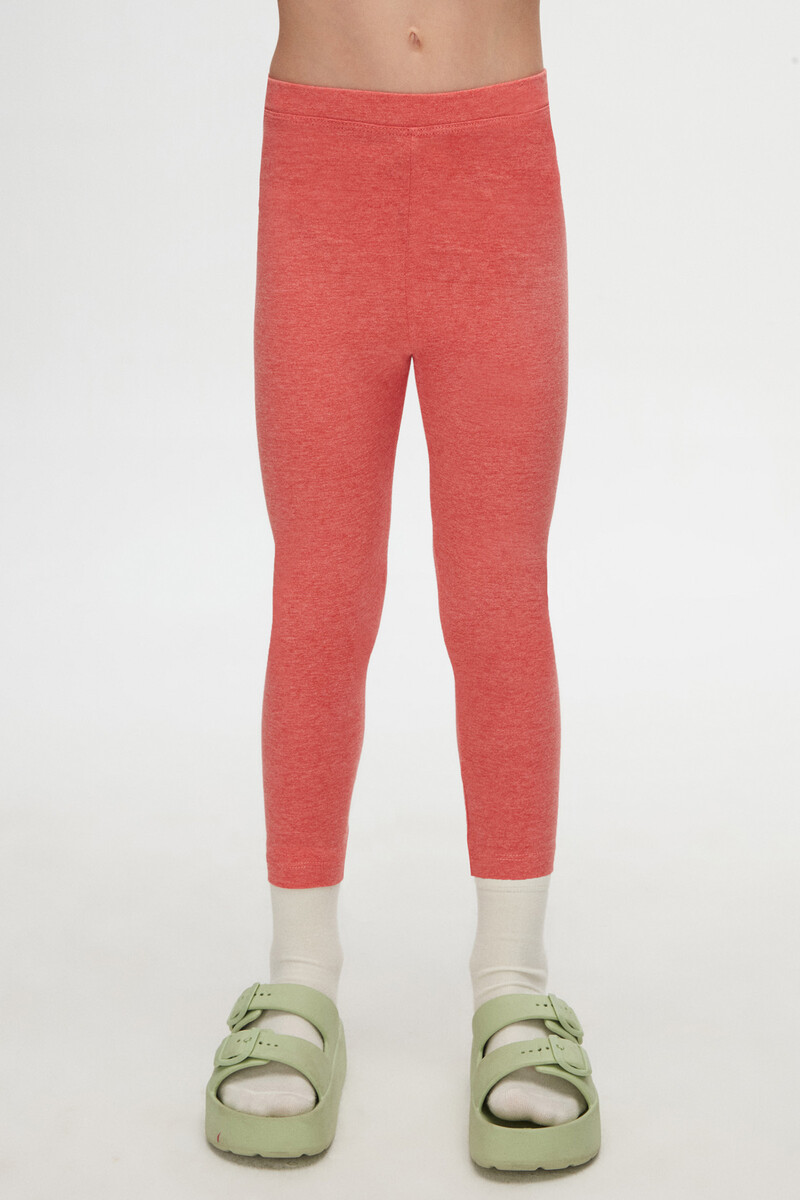 5-8 Years Old Plain Long Legging - Thumbnail