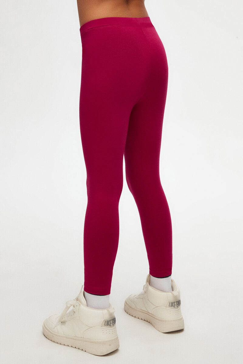 5-8 Years Old Plain Long Legging - Thumbnail