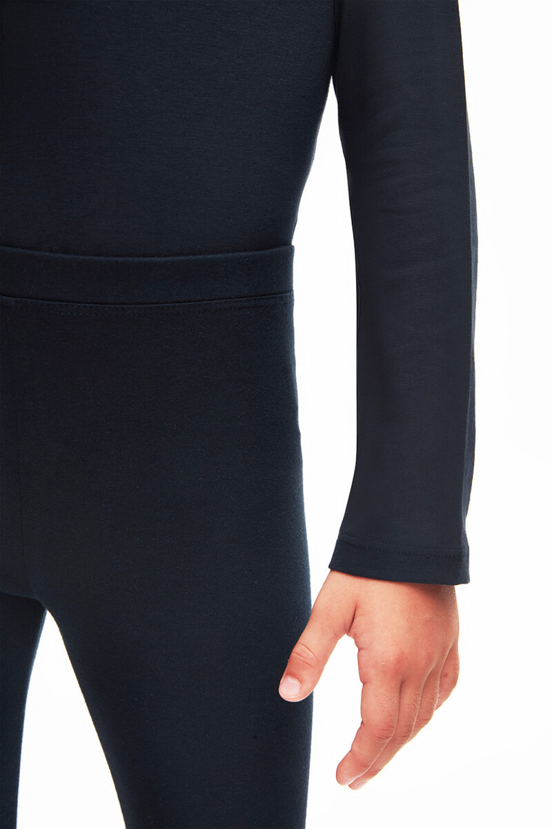 5-8 Years Old Plain Long Legging - Thumbnail