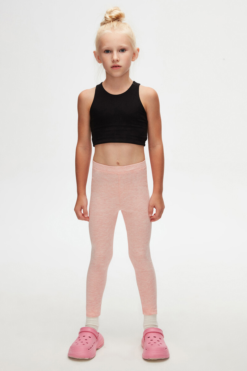 5-8 Years Old Plain Long Legging - Thumbnail