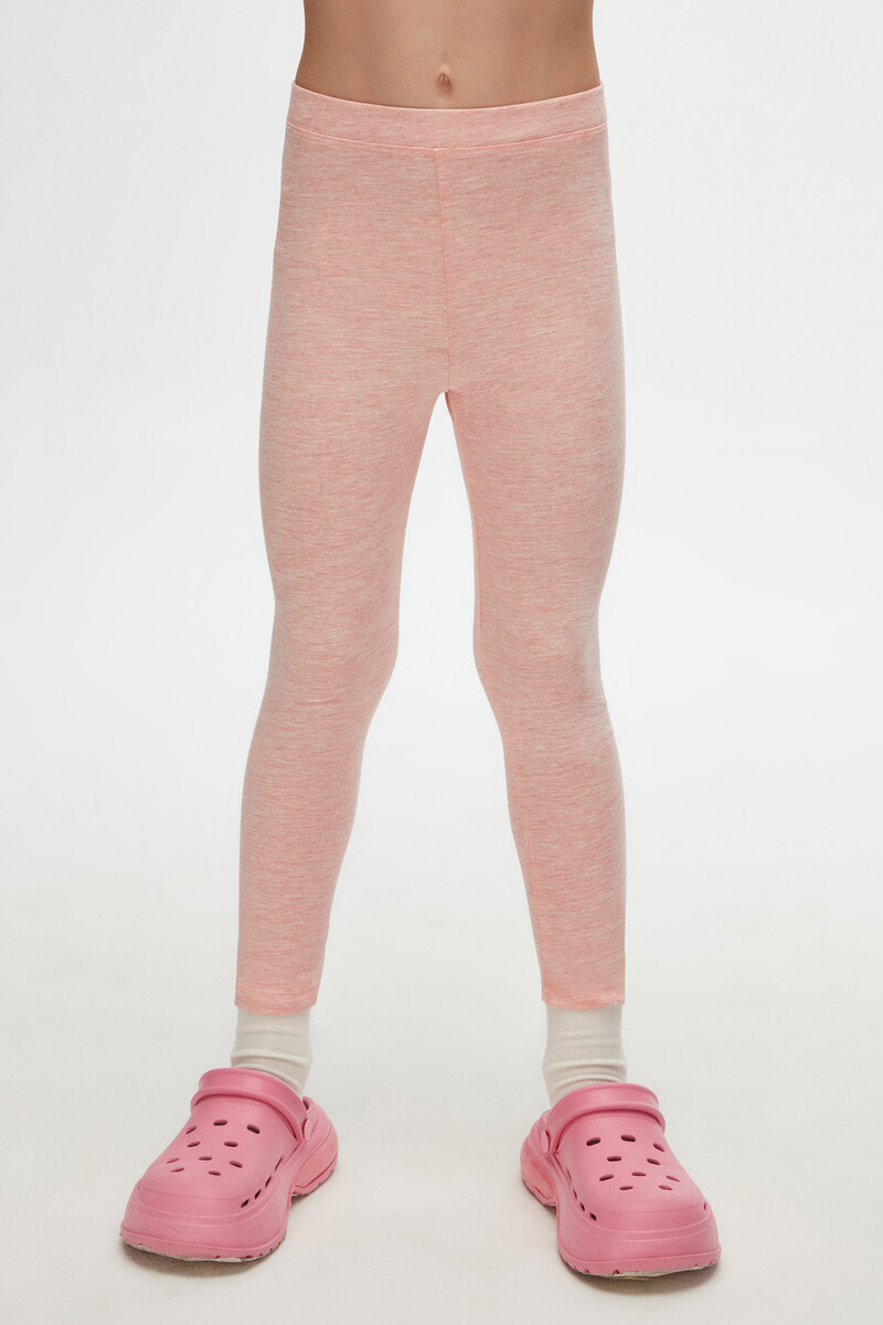 5-8 Years Old Plain Long Legging - Thumbnail