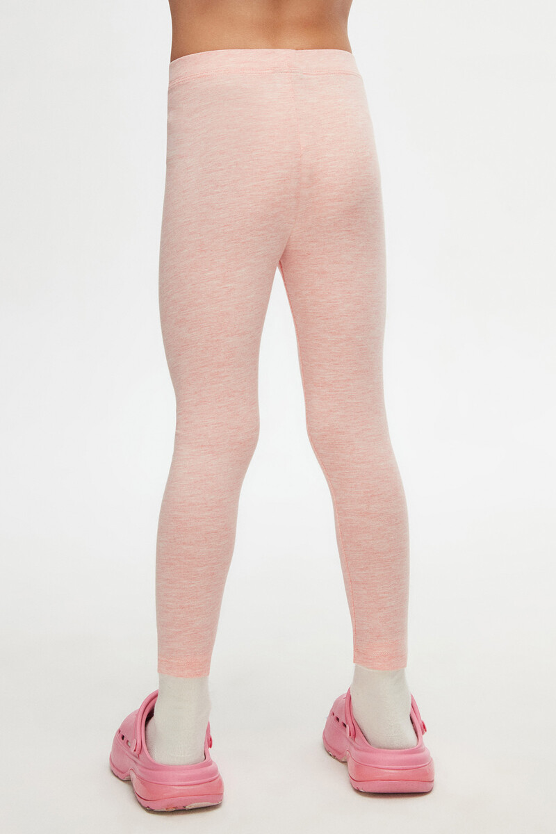 5-8 Years Old Plain Long Legging - Thumbnail