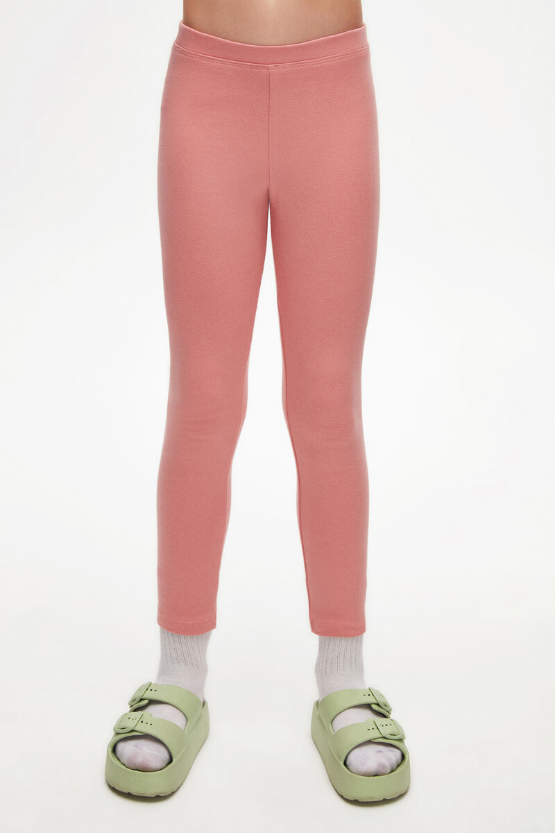 5-8 Years Old Plain Long Legging - Thumbnail