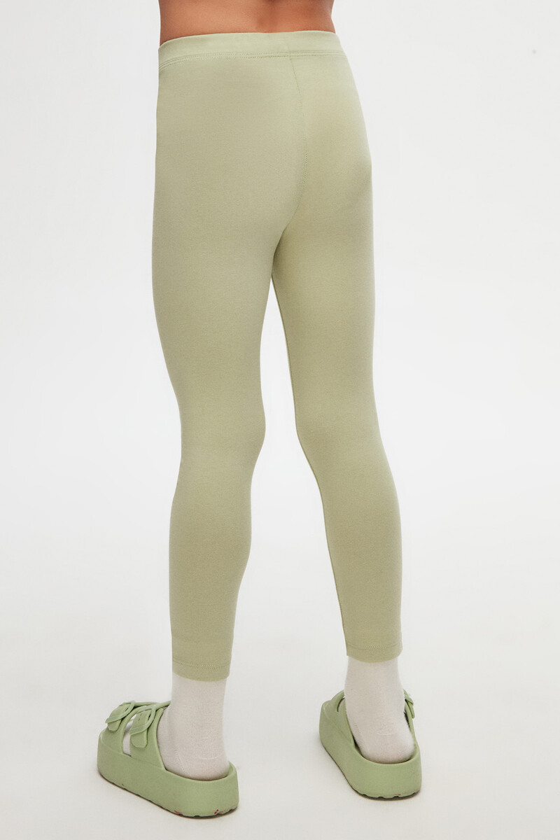 5-8 Years Old Plain Long Legging - Thumbnail