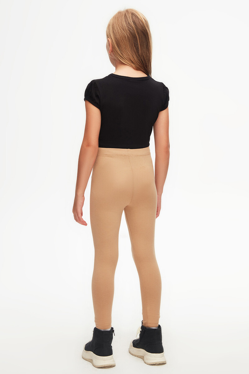 5-8 Years Old Plain Long Legging - Thumbnail