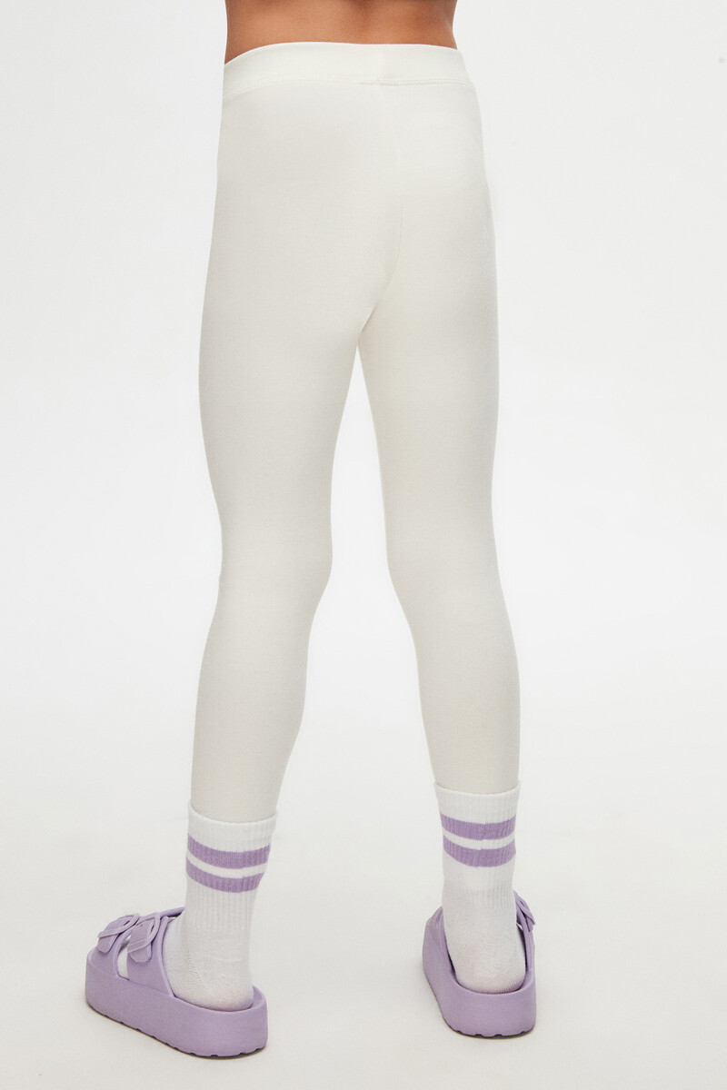 5-8 Years Old Plain Long Legging - Thumbnail