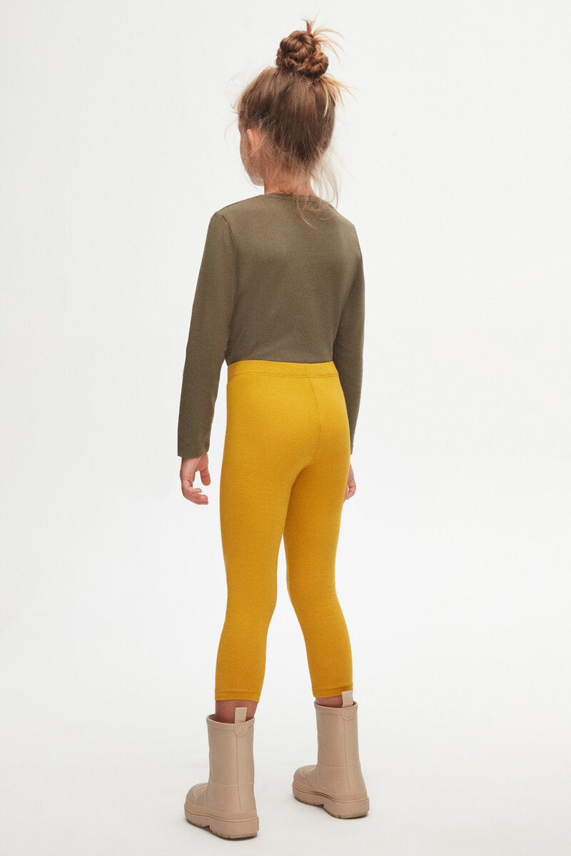 5-8 Years Old Plain Long Legging - Thumbnail