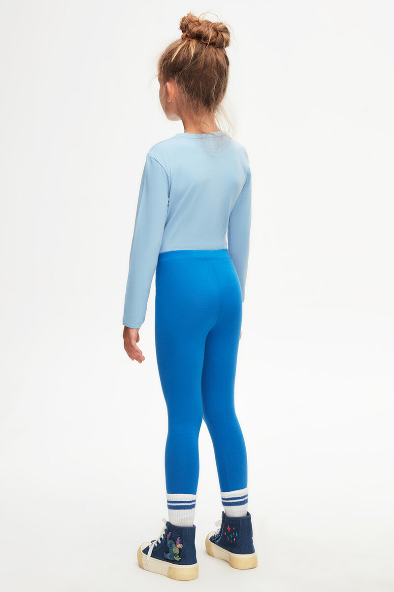 5-8 Years Old Plain Long Legging - Thumbnail