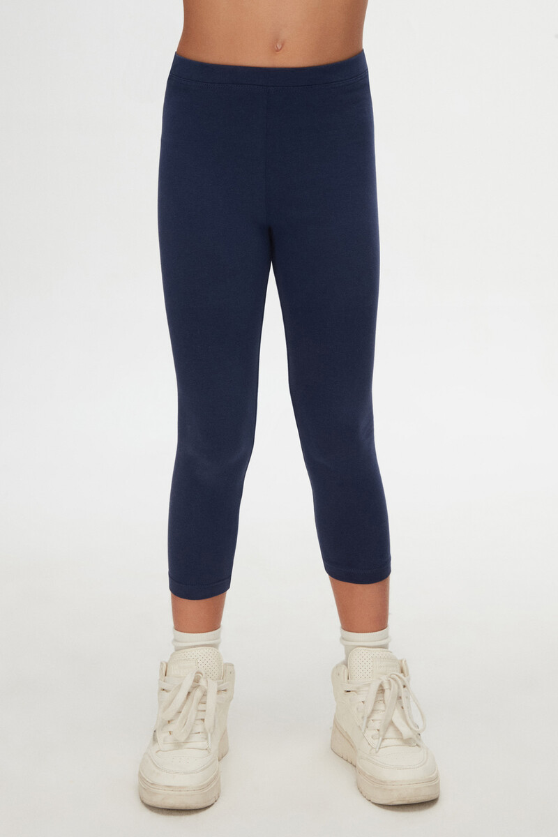 5-8 Years Old Plain Long Legging - Thumbnail