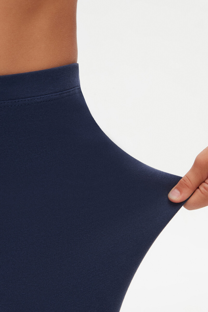5-8 Years Old Plain Long Legging - Thumbnail
