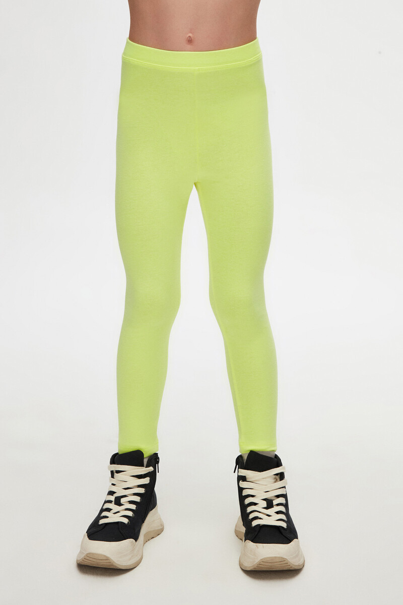 5-8 Years Old Plain Long Legging - Thumbnail