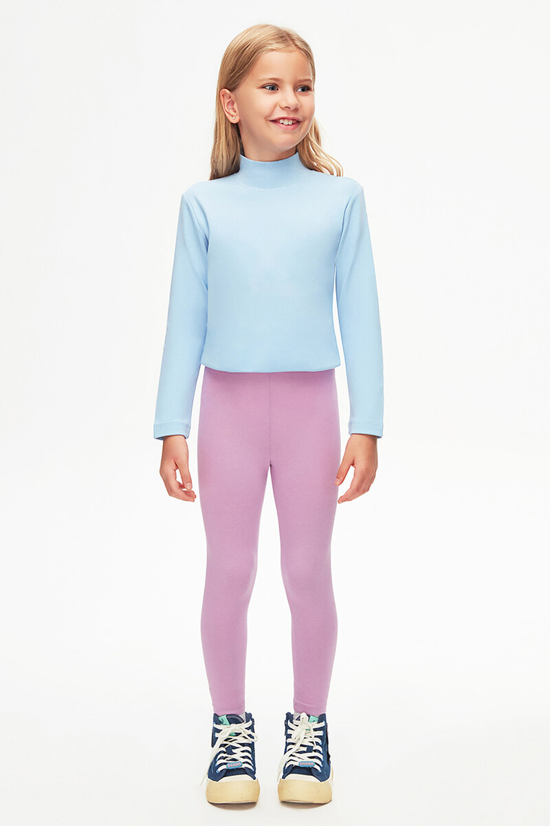 5-8 Years Old Plain Long Legging - Thumbnail