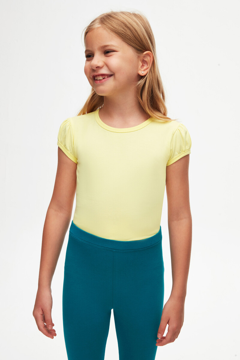 5-8 Years Old Plain Long Legging - Thumbnail