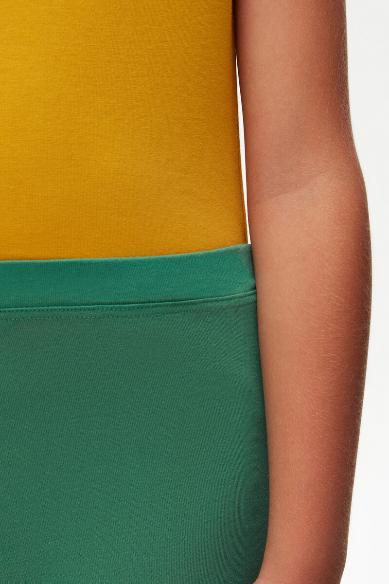5-8 Years Old Plain Long Legging - Thumbnail