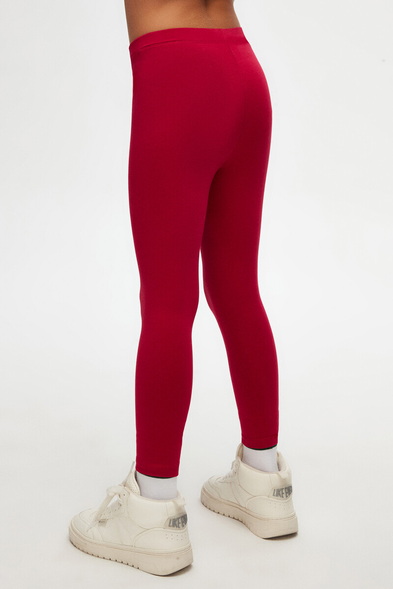 5-8 Years Old Plain Long Legging - Thumbnail