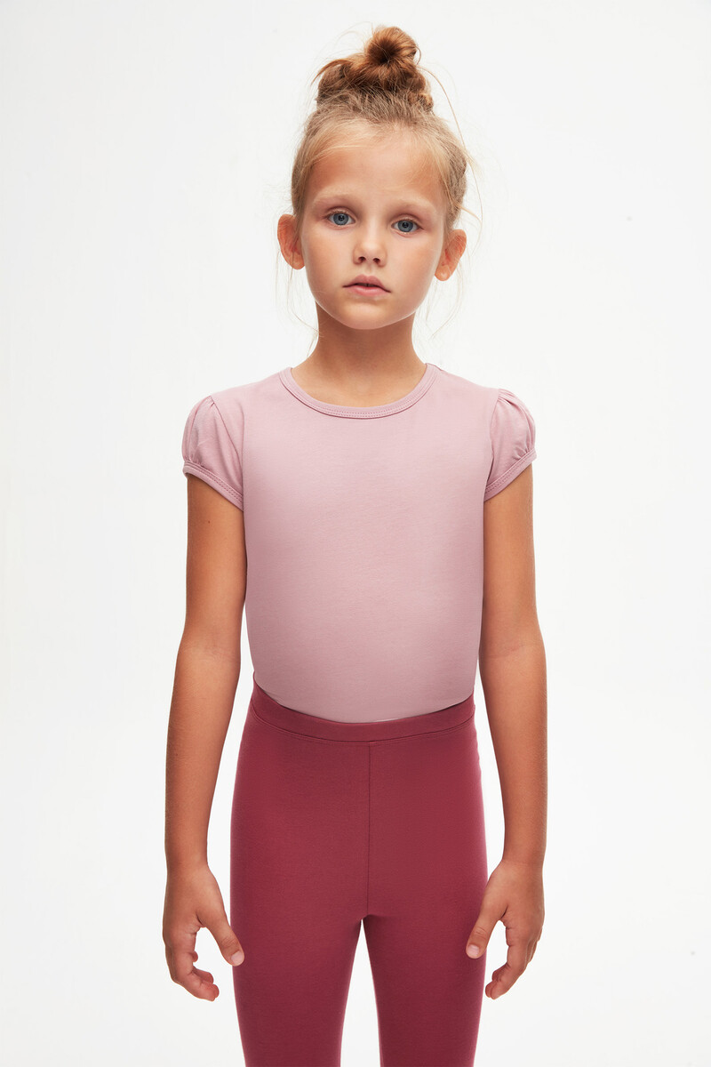 5-8 Years Old Plain Long Legging - Thumbnail