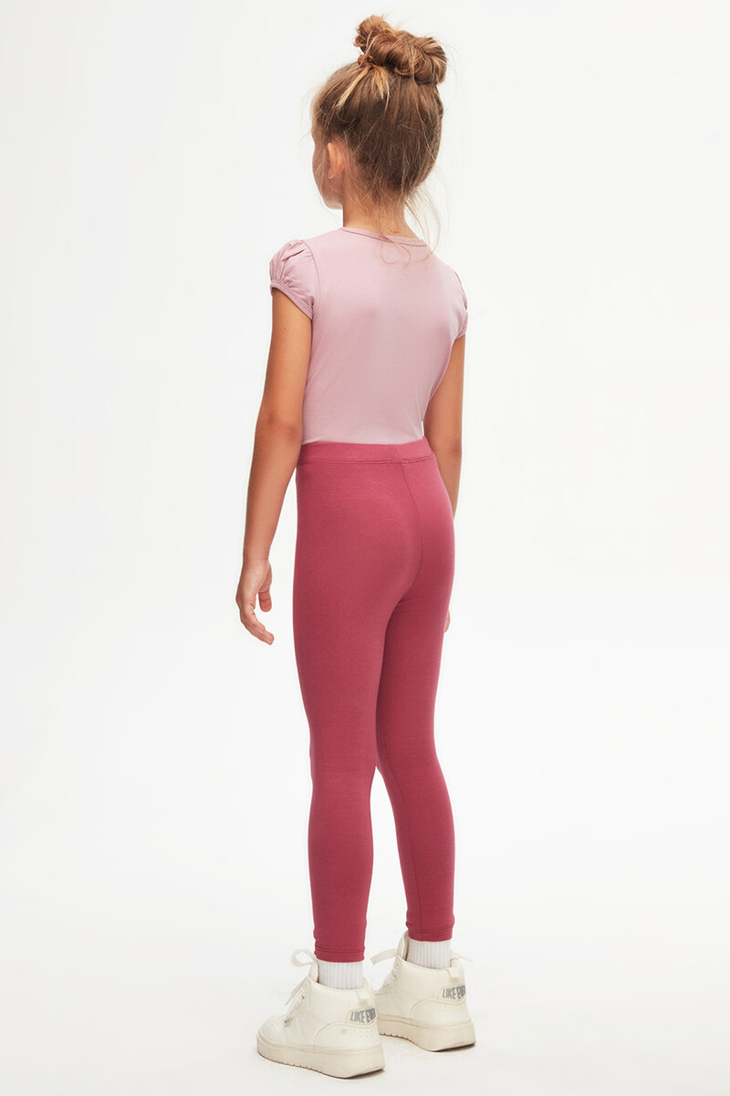 5-8 Years Old Plain Long Legging - Thumbnail