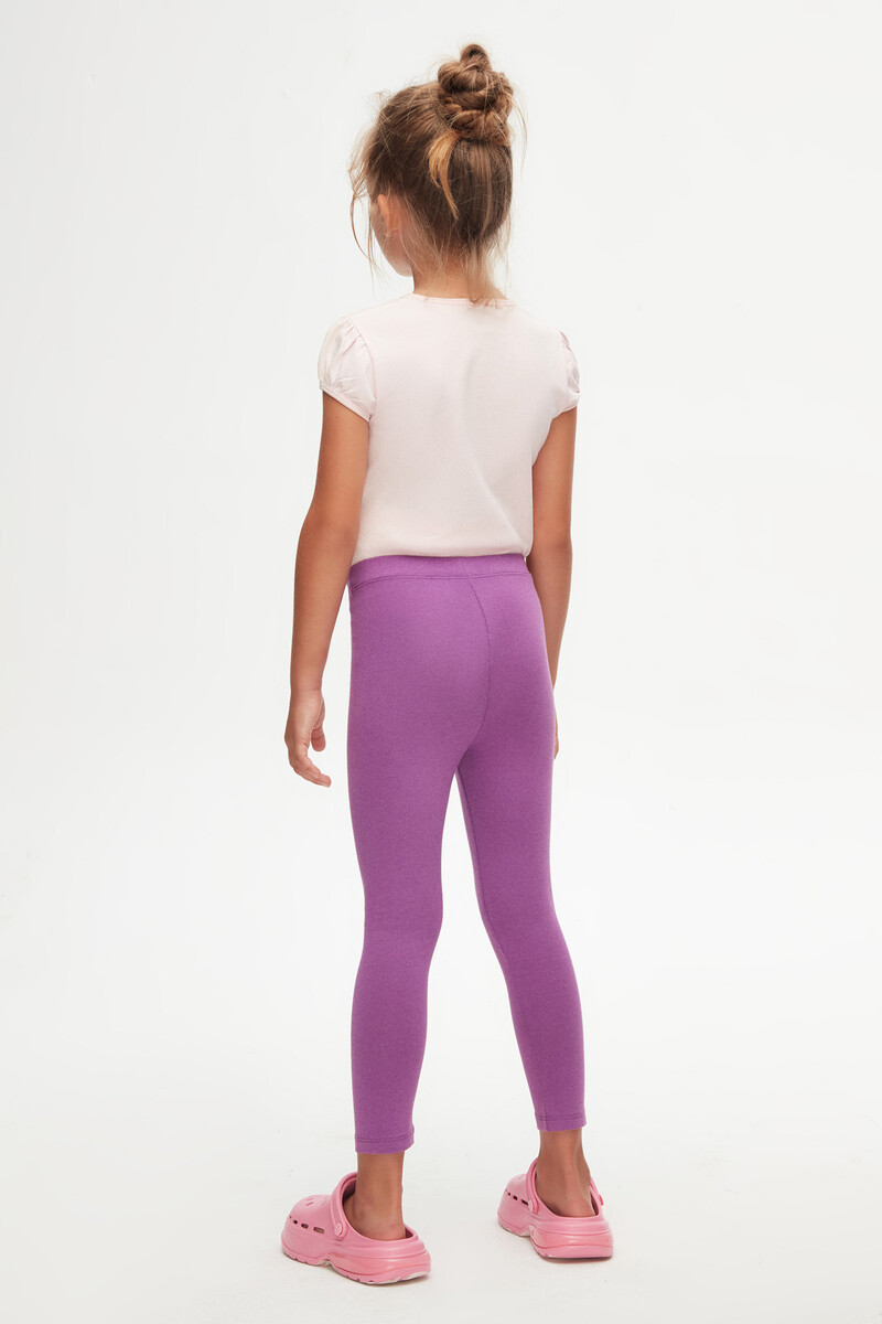 5-8 Years Old Plain Long Legging - Thumbnail