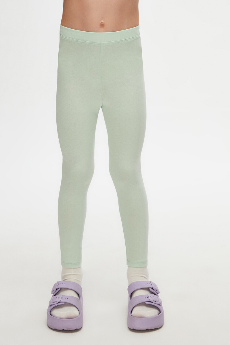 5-8 Years Old Plain Long Legging - Thumbnail