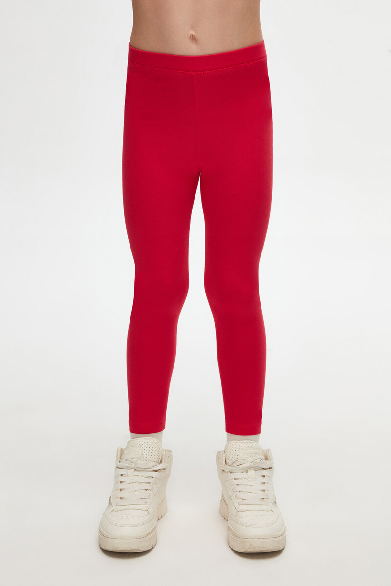 5-8 Years Old Plain Long Legging - Thumbnail