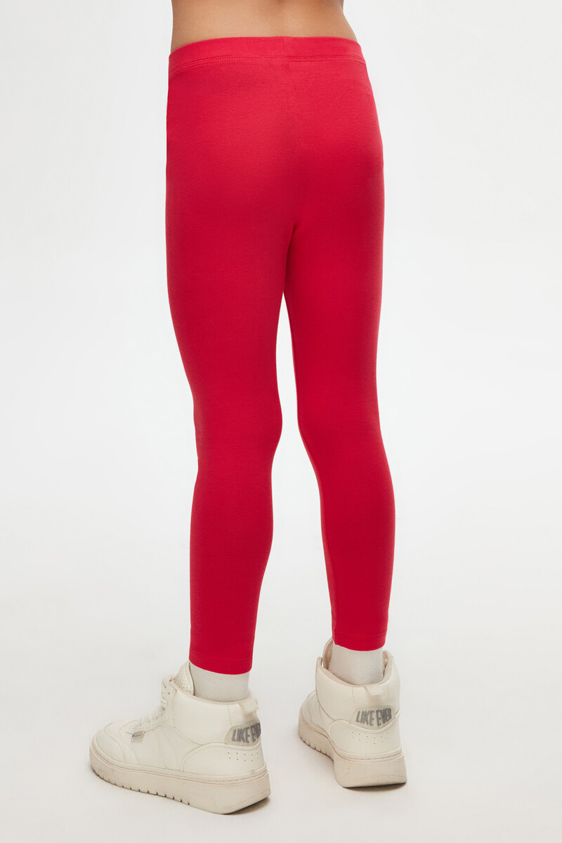 5-8 Years Old Plain Long Legging - Thumbnail