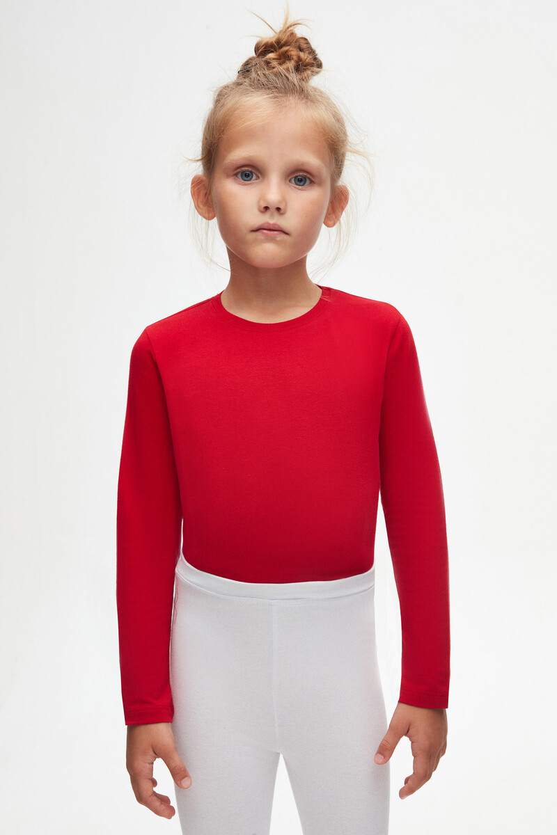 5-8 Years Old Plain Long Legging - Thumbnail