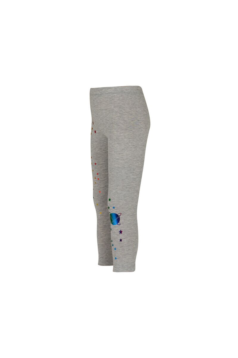 5-8 Years Old Varaklı Stars Printed Legging - Thumbnail