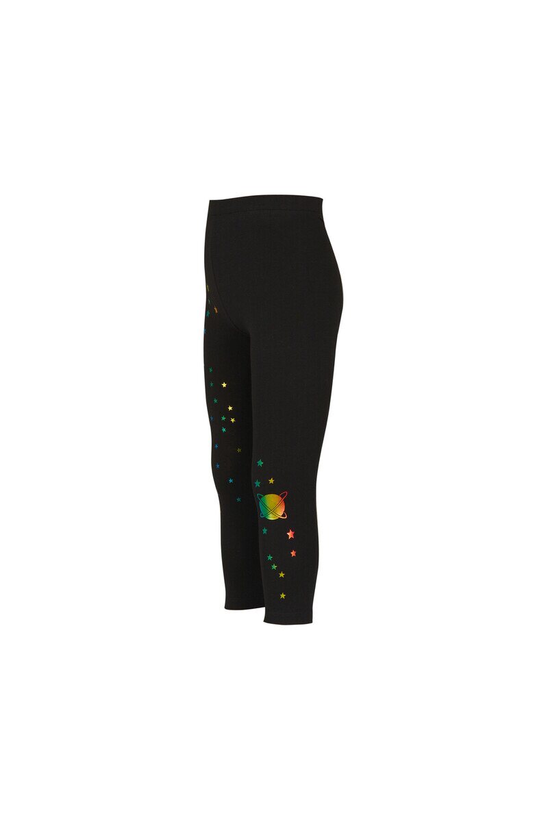 5-8 Years Old Varaklı Stars Printed Legging - Thumbnail