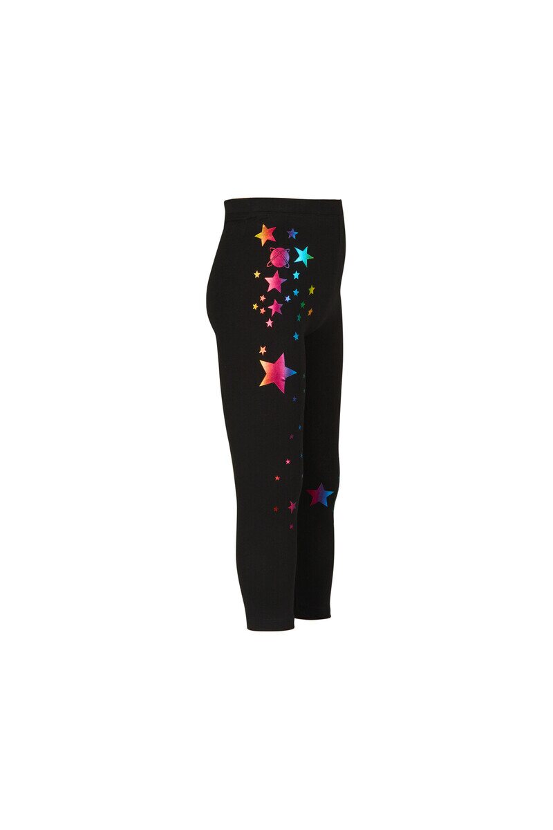 5-8 Years Old Varaklı Stars Printed Legging - Thumbnail