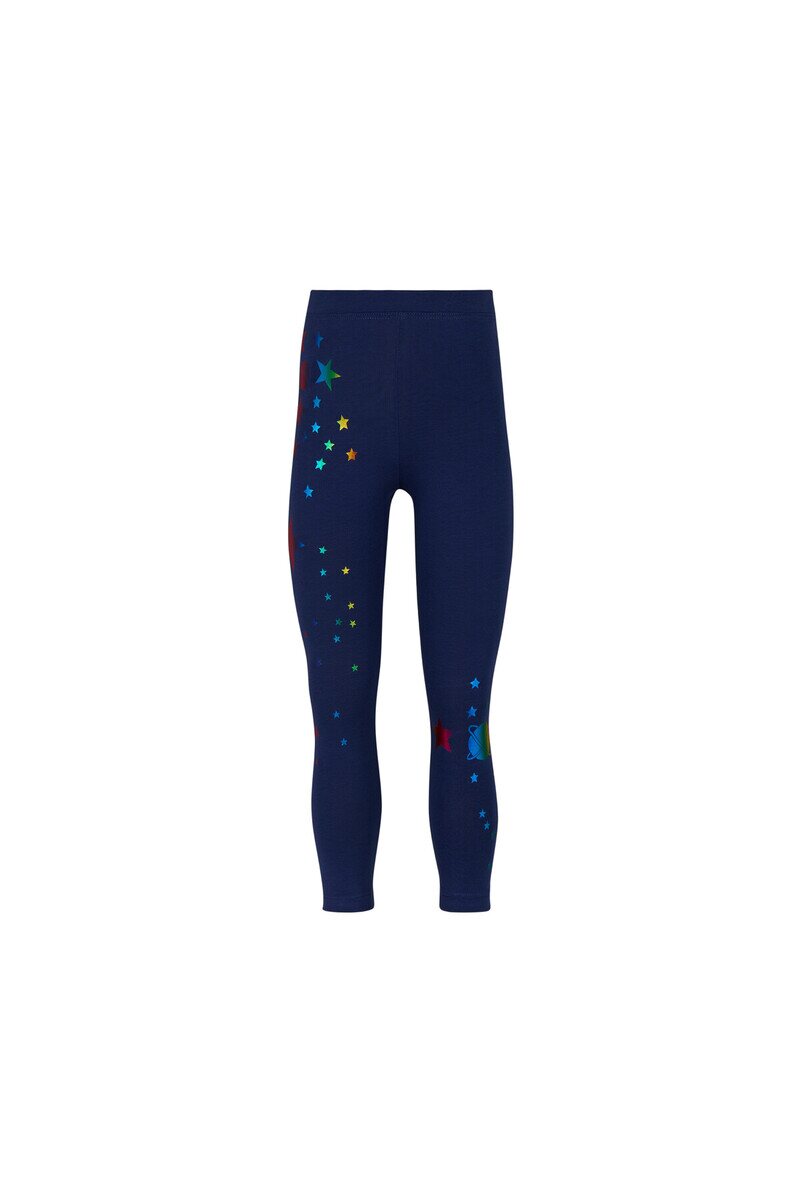 5-8 Years Old Varaklı Stars Printed Legging - Thumbnail