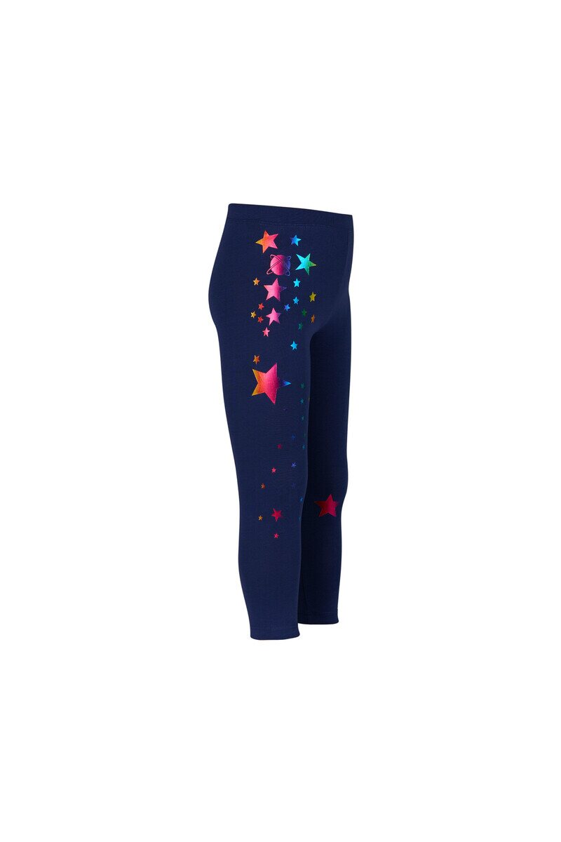 5-8 Years Old Varaklı Stars Printed Legging - Thumbnail