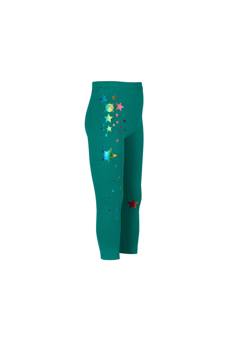 5-8 Years Old Varaklı Stars Printed Legging - Thumbnail