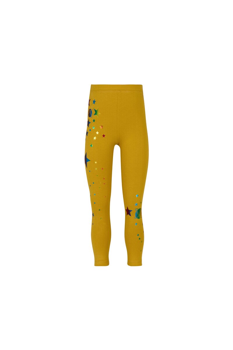 5-8 Years Old Varaklı Stars Printed Legging - Thumbnail