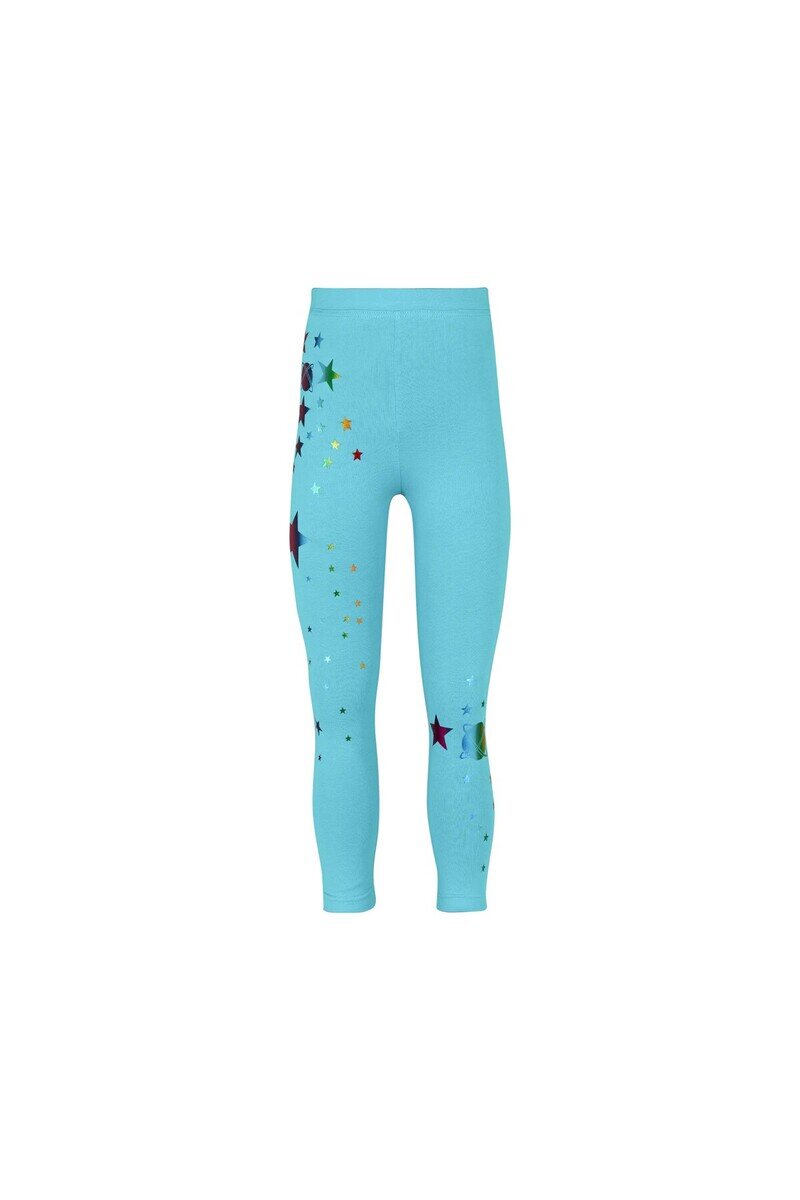 5-8 Years Old Varaklı Stars Printed Legging - Thumbnail