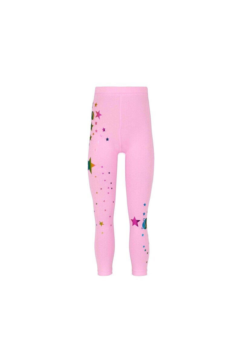 5-8 Years Old Varaklı Stars Printed Legging - Thumbnail