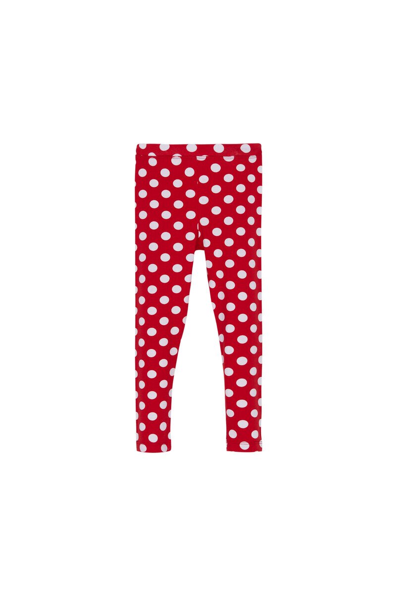 5-8 Years Old Polka-Dot Pattern Legging - Thumbnail