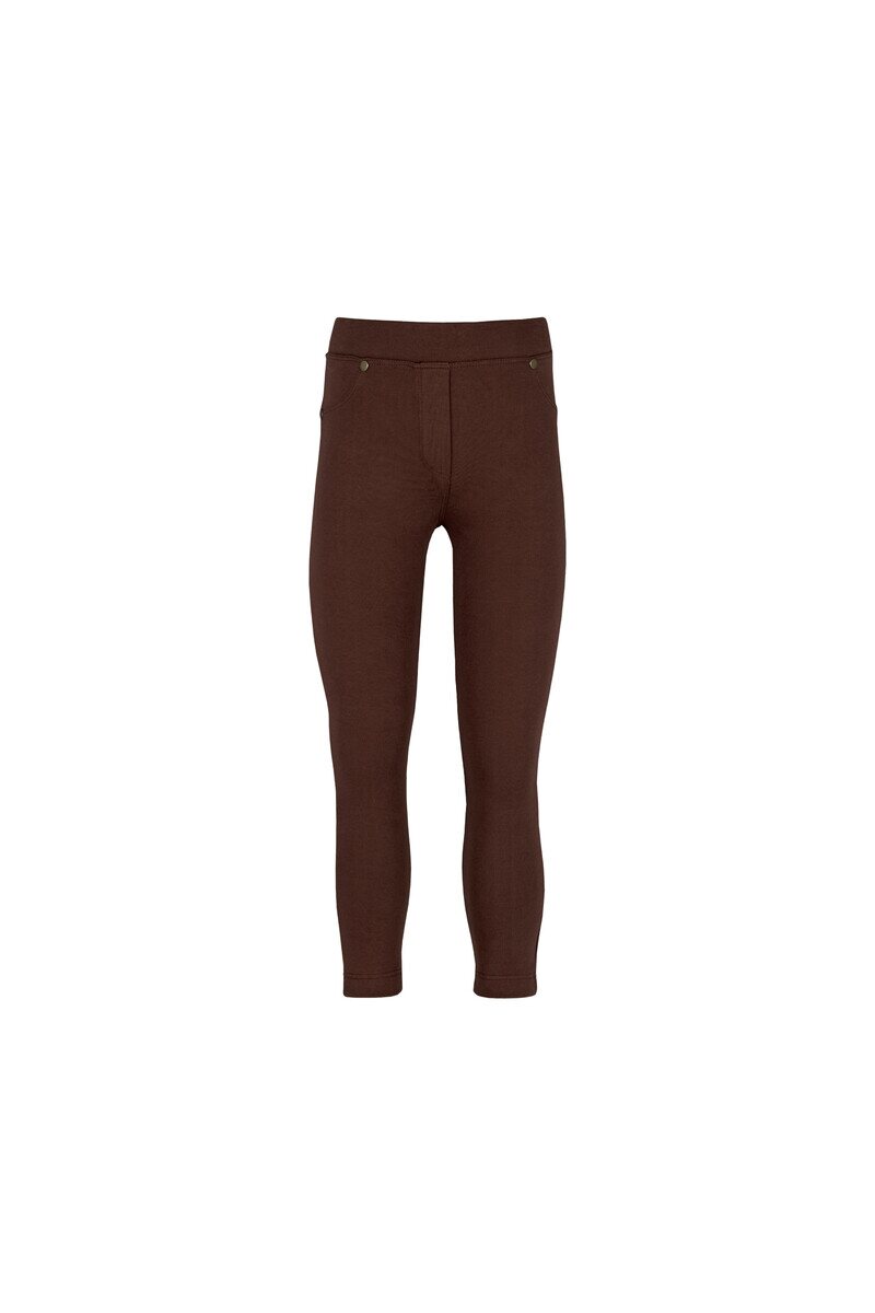 7-10 Years Old Fleece Interlock Legging With 4 Pockets - Thumbnail