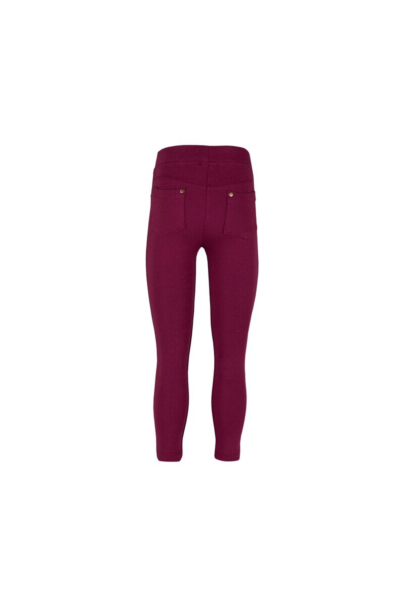 7-10 Years Old Fleece Interlock Legging With 4 Pockets - Thumbnail