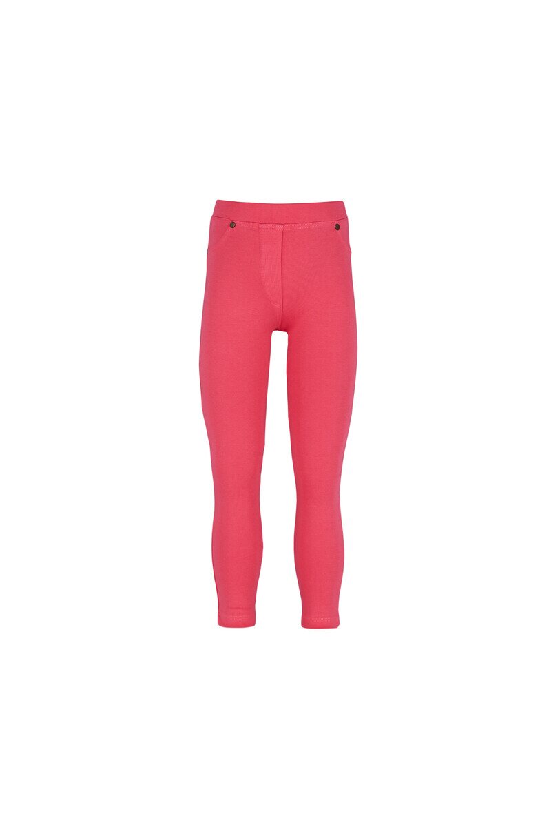 7-10 Years Old Fleece Interlock Legging With 4 Pockets - Thumbnail