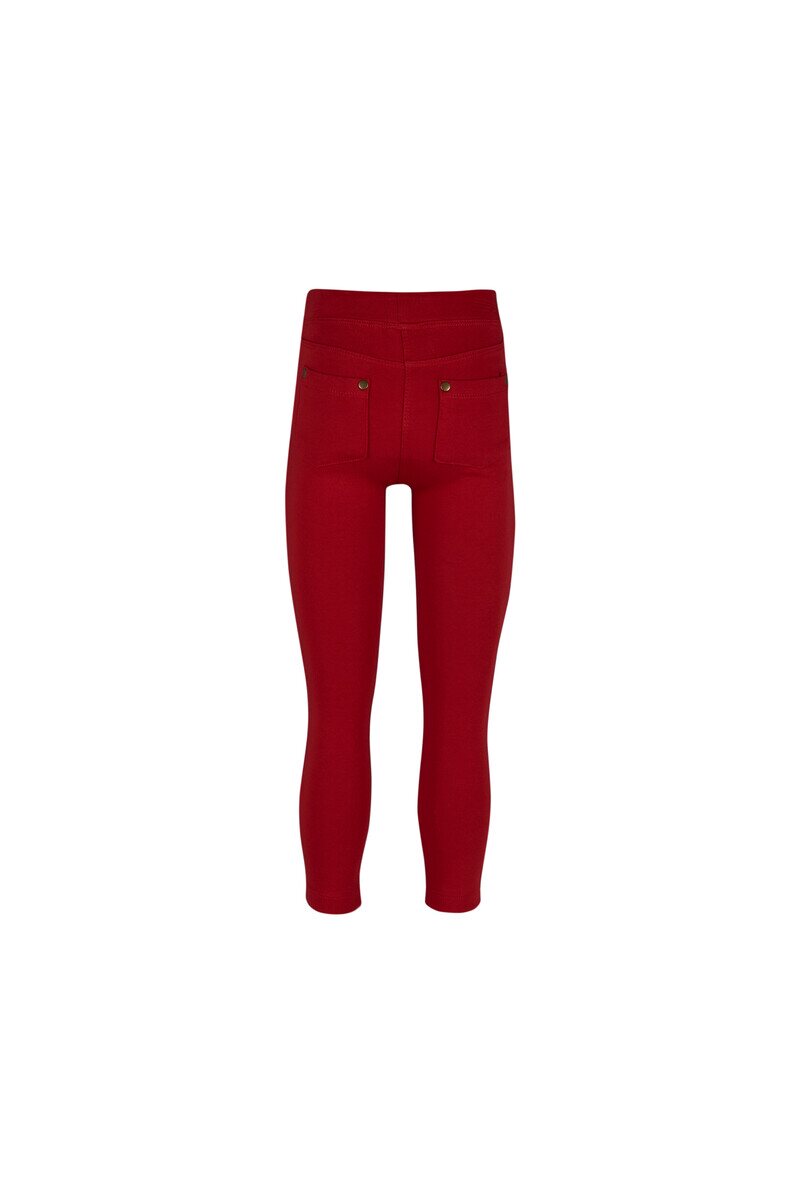 7-10 Years Old Fleece Interlock Legging With 4 Pockets - Thumbnail
